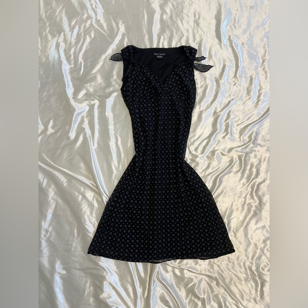 Vintage Y2K Black Polka Dot Midi Dress – Faith + Passion